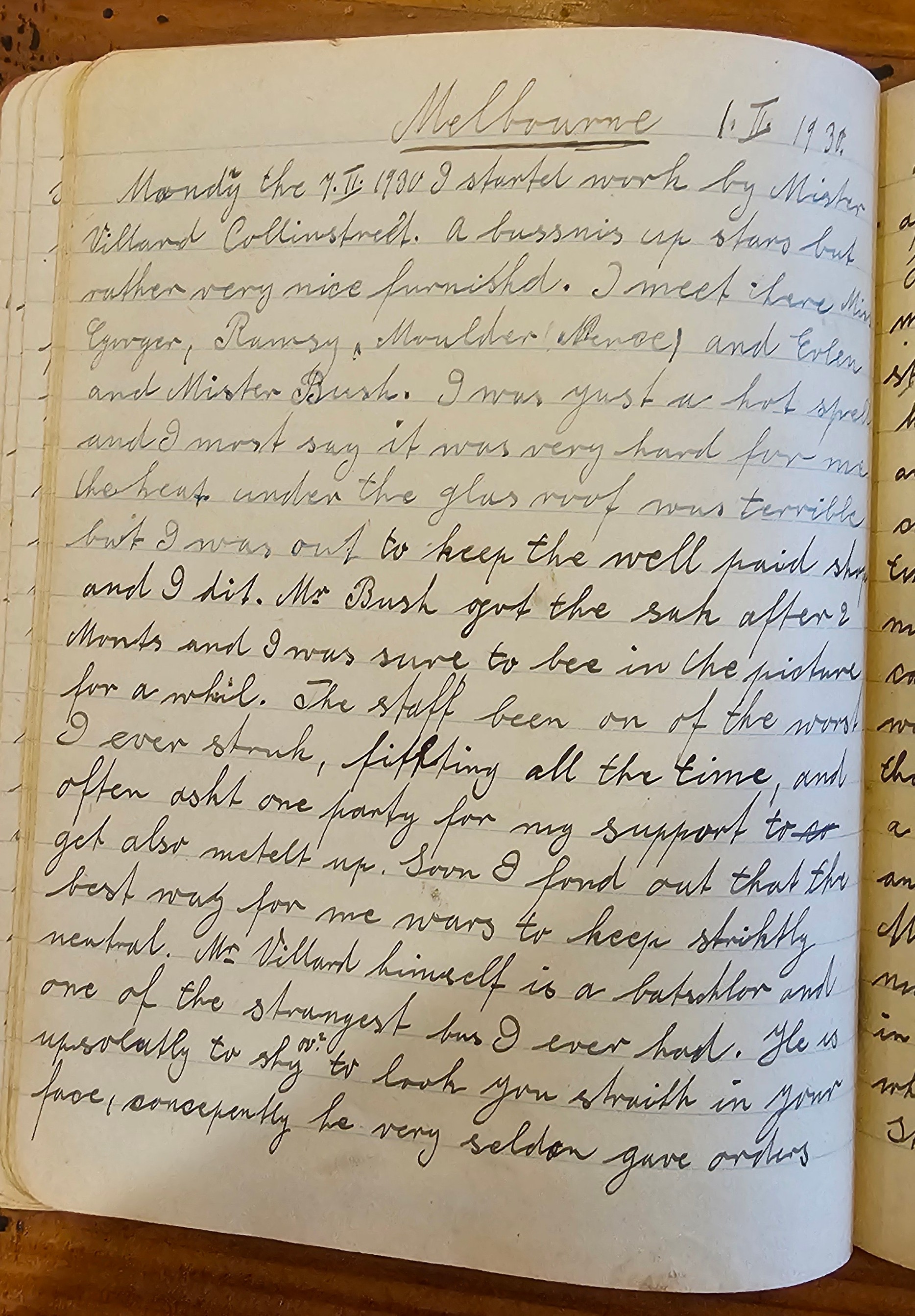 Diary page 54